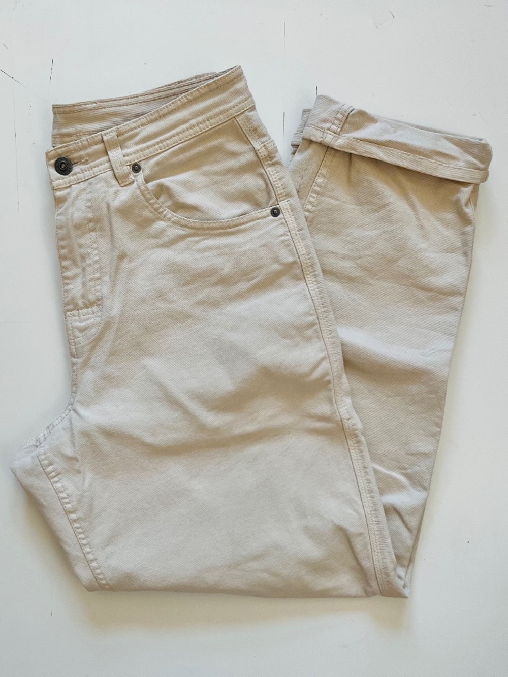 Prana Women's Ankle Cropped Pants in Light Beige